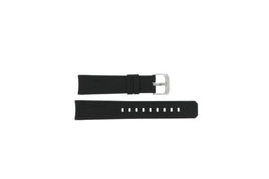 Horlogeband Tag Heuer WAF1110 / WAF1112 / BT0709 Rubber Zwart 20mm