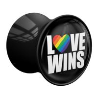 Double Flared Plug met Pride! Design Acryl Tunnels & Plugs