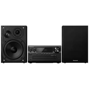 Panasonic SC-PMX802E-K Stereoset Air-play, Bluetooth, CD, DAB+, USB, WiFi, FM, AUX Spotify, Tidal, Deezer, Multiroom ondersteuning 2 x 60 W Zwart