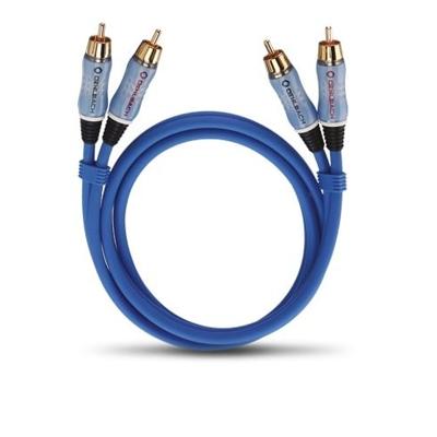Oehlbach Audio-cinchkabel Stereo 0,50 m Mini jack kabel Blauw Oehlbach Audio-cinchkabel Stereo 0,50 m Mini jack kabel Blauw