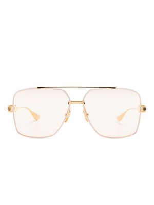Dita Eyewear lunettes de soleil à monture rectangulaire - Blanc