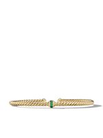 David Yurman bracelet en or 18ct serti d'émeraudes - thumbnail