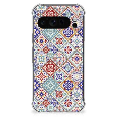 Google Pixel 9 Pro XL Anti-Shock Hoesje Tiles Color Google Pixel 9 Pro XL Anti-Shock Hoesje Tiles Color