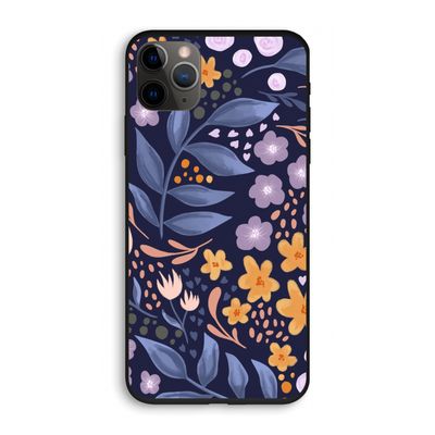 Flowers with blue leaves: iPhone 11 Pro Biologisch afbreekbaar hoesje