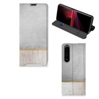 Sony Xperia 1 III Book | Wallet Case | Wood Concrete
