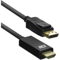 ACT DisplayPort male naar HDMI male adapterkabel, 1,8 m