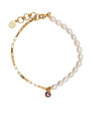 DOWER AND HALL bracelet Luna orné d'améthyste