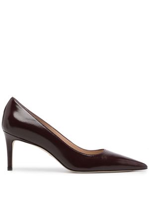 Stuart Weitzman escarpins en cuir à bout pointu 75 mm - Violet