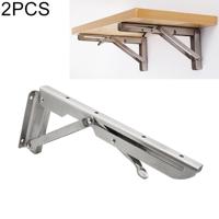 2 stuks 10 inch K type wandmontage opvouwbare RVS lente opslag plank voor eettafel