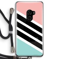 Strepen pastel: Xiaomi Mi Mix 2 Transparant Hoesje met koord Strepen pastel: Xiaomi Mi Mix 2 Transparant Hoesje met koord