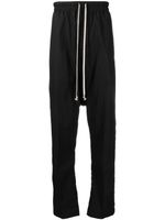 Rick Owens drawstring cotton track pants - Noir