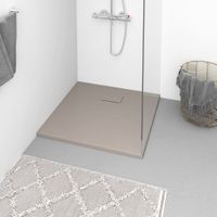 VidaXL Douchebak 80x80 cm smc bruin