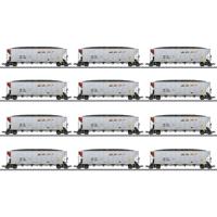 Märklin 45666 H0 set van 12 US Hopper Cars van de BNSF