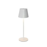 QAZQA Tafellamp wit incl. LED dimbaar en oplaadbaar IP54 - Murdock