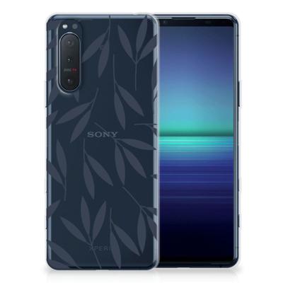 Sony Xperia 5II | TPU Case | Leaves Blue