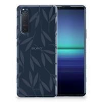 Sony Xperia 5II | TPU Case | Leaves Blue