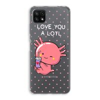 Love You A Lotl: Samsung Galaxy A22 5G Transparant Hoesje