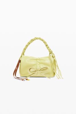 Kleine glanzende strik tas - GREEN - U