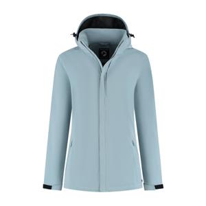 Travelin&apos; Women - waterproof jack - Light Blauw - Maat S