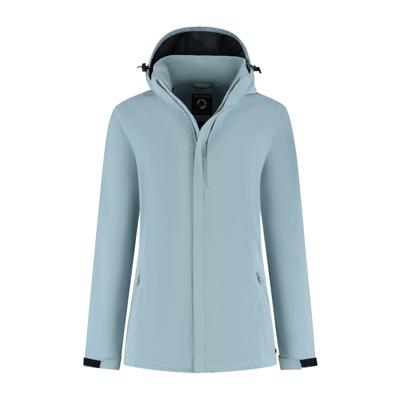 Travelin&apos; Women - waterproof jack - Light Blauw - Maat XXL