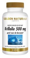 Golden Naturals Krillolie 500mg Capsules