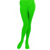 Verkleed panty voor dames - groen - sprookjes thema - one size - thumbnail