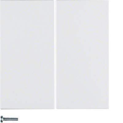 Berker Drukknop 2-voudig s/b polarwitmat 85142188