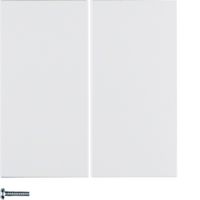 Berker Drukknop 2-voudig s/b polarwitmat 85142188