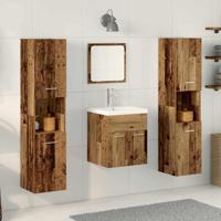 Badkamermeubelset 5 pcs Oud Hout 41 x 38.5 x 46 cm Bewerkt hout