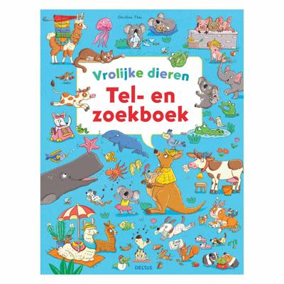 Deltas Vrolijke dieren tel- en zoekboek