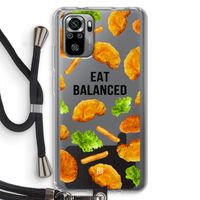 Eat Balanced: Xiaomi Redmi Note 10S Transparant Hoesje met koord