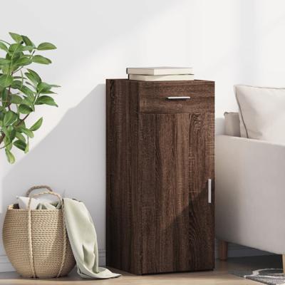 Dressoir 40x42,5x93 cm bewerkt hout bruin eikenkleur