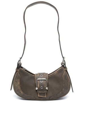 Osoi sac porté épaule Hobo Brocle médium en cuir - Marron