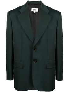 MM6 Maison Margiela blazer à simple boutonnage - Vert