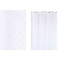 Gordijn Home ESPRIT Wit 140 x 260 x 260 cm Borduurwerk