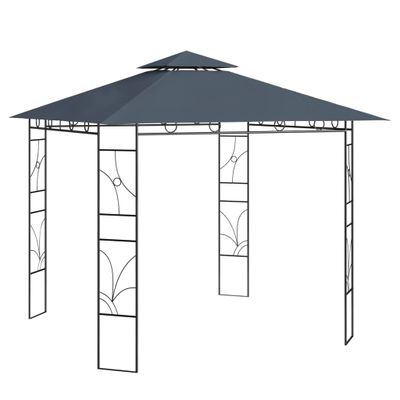 VidaXL Prieel 160 g/m² 3x3x2,7 m antracietkleurig VidaXL Prieel 160 g/m² 3x3x2,7 m antracietkleurig