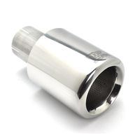 Ulter Sport Uitlaatsierstuk - Rond 100mm Big Rim - Lengte 180mm - Montage ->50mm - RVS USN1173