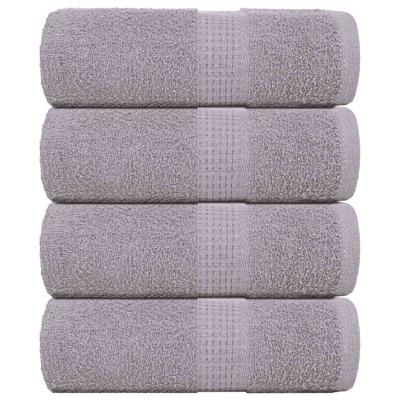 VidaXL Gastendoekjes 4 st 30x50 cm 360 g/m² 100% katoen grijs