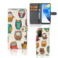 Xiaomi Mi 10T Pro | Mi 10T | Telefoonhoesje | Met pasjeshouder | Vrolijke Uilen