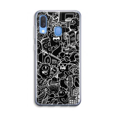 Vexx Black City : Samsung Galaxy A40 Transparant Hoesje