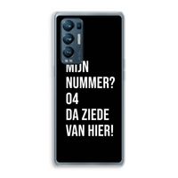 Da ziede van hier - Zwart: Oppo Find X3 Neo Transparant Hoesje