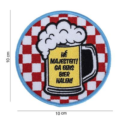 Embleem stof Hmajesteit!