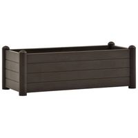 The Living Store Verhoogde Tuinbak - 100 x 43 x 35 cm - Mokka - 80 L