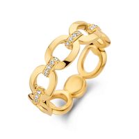 Ring Schakelmotief Diamant 0.08ct H Si