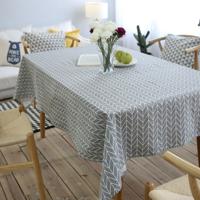 Literaire verse geometrische katoen linnen tafellaken grijze pijl rechthoekige koffietafel doek Bureau doek grootte: 140x140cm