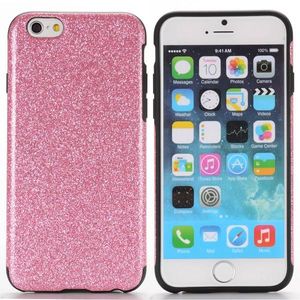 Roze glitters iPhone 6 TPU hoesje