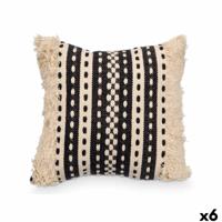 Kussen GiftDecor 4737 Zwart Beige 45 x 15 x 45 cm (6 Stuks)