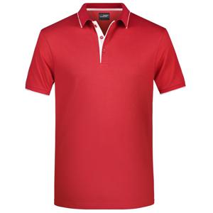 Poloshirt Golf Pro premium voor heren - rood/wit - herenkleding - Werkkleding