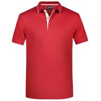 Poloshirt Golf Pro premium voor heren - rood/wit - herenkleding - Werkkleding