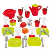 Ecoiffier 100% Chef Servies in Opbergbox 36-delig Ecoiffier 100% Chef Servies in Opbergbox 36-delig